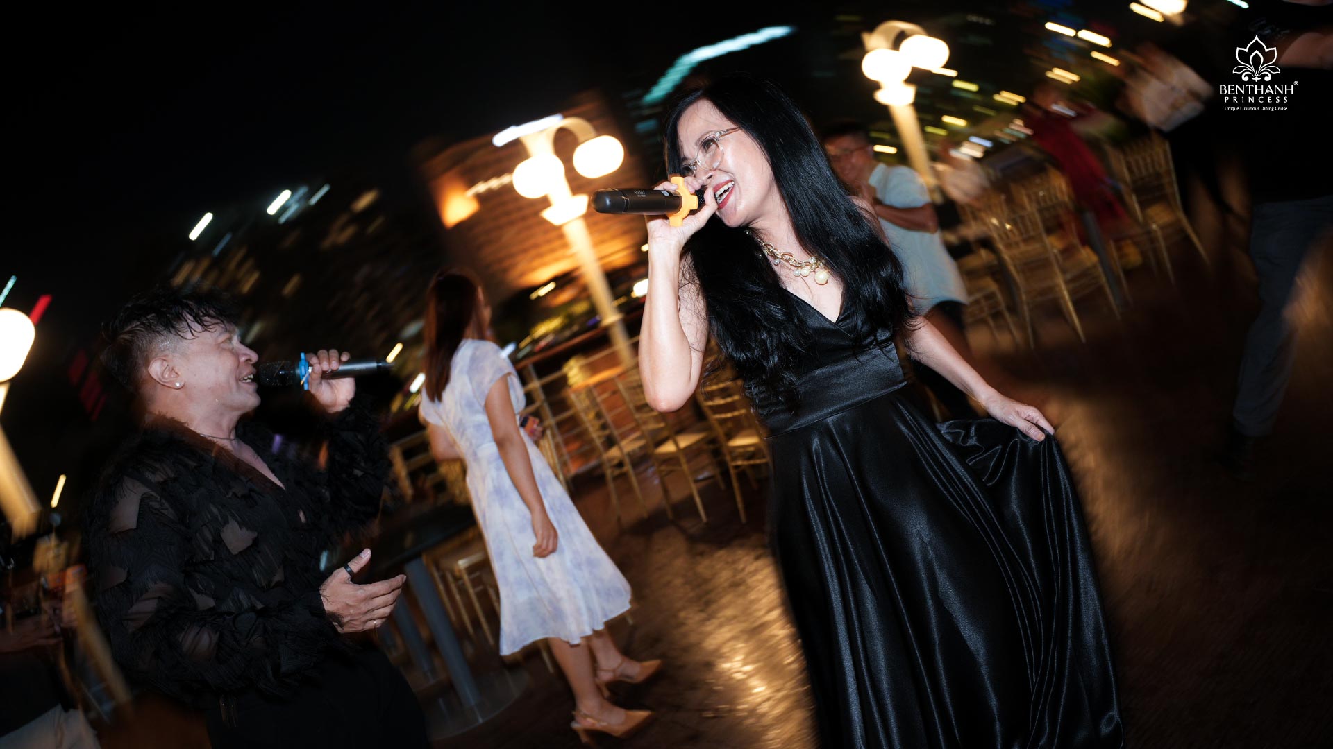 Filipino band on sundeck